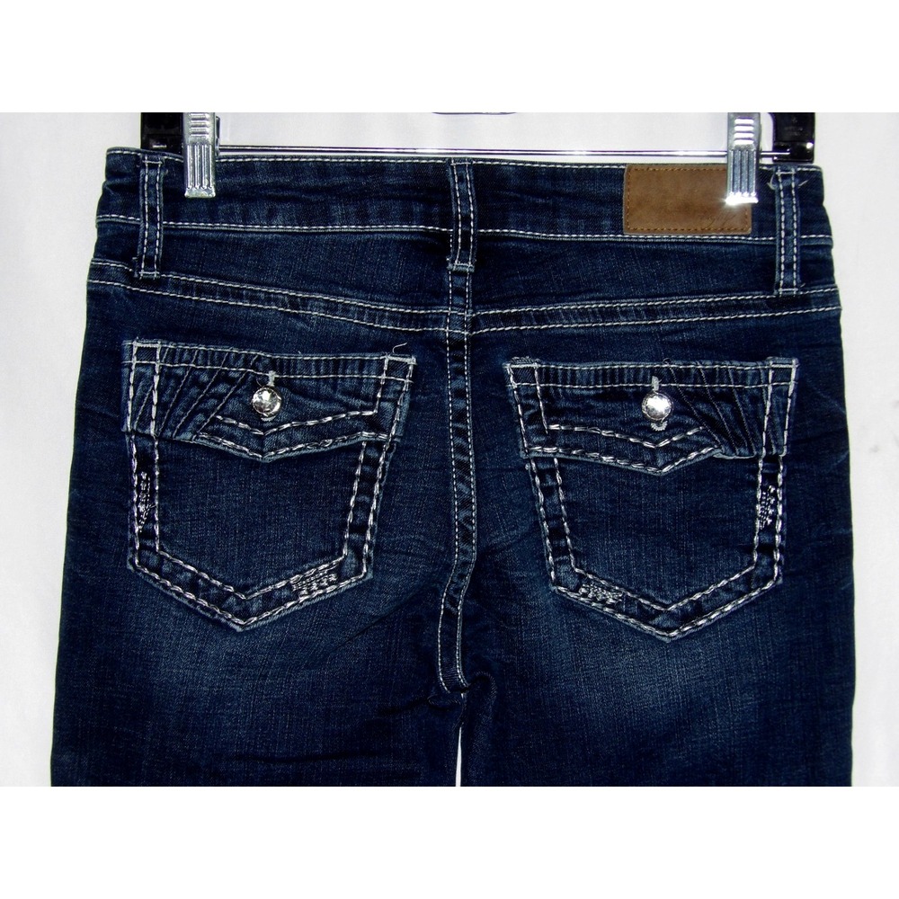 DAYTRIP Medium Wash Stretch Mid-Rise VIRGO Boot Cut Denim Jeans Women's 26 - Picture 4 of 7